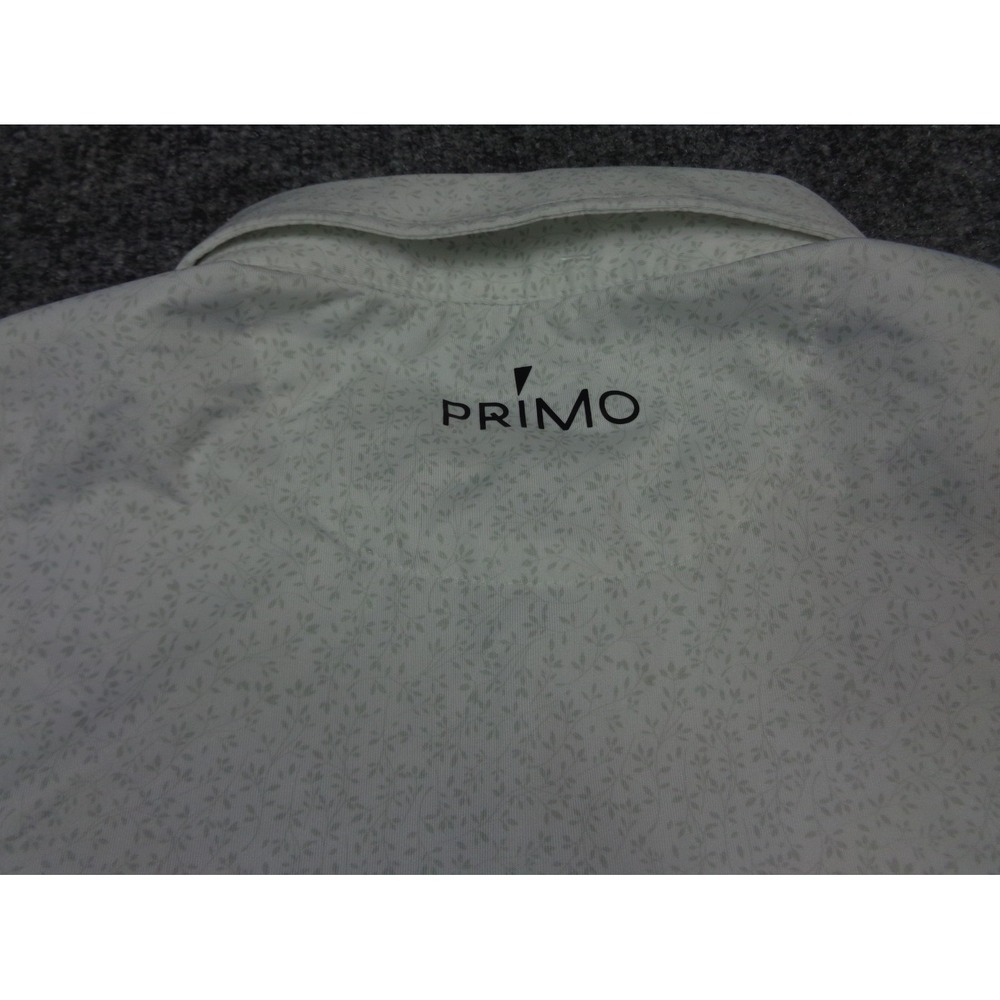 Primo Shirt Mens L White Gray Floral Performance Golf Athletic - Picture 4 of 13
